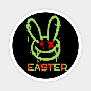 easter egg, scary rabbit Magnet